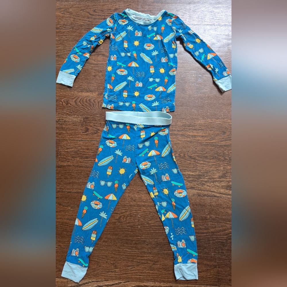 Little Sleepies Blue Kids Long Sleeve Pajamas - Size 2t